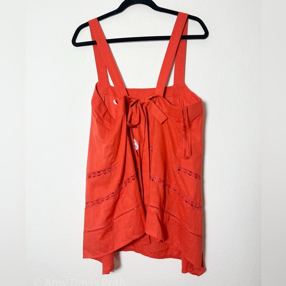 Free People Charlotte Tunic in Red Clay size Medium NWT - Picture 6 of 9